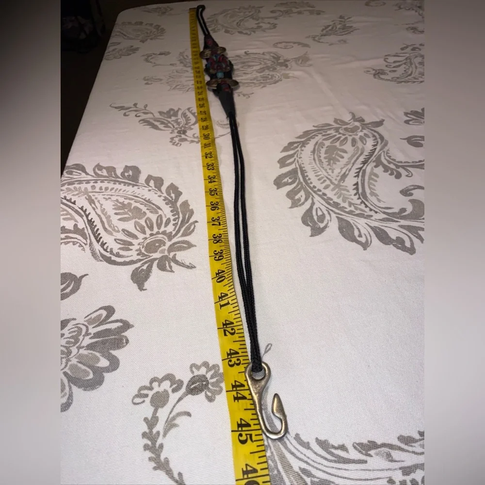 Vintage western Braided Belt With Buckle 80's - 90's Style‎ Hook Closure